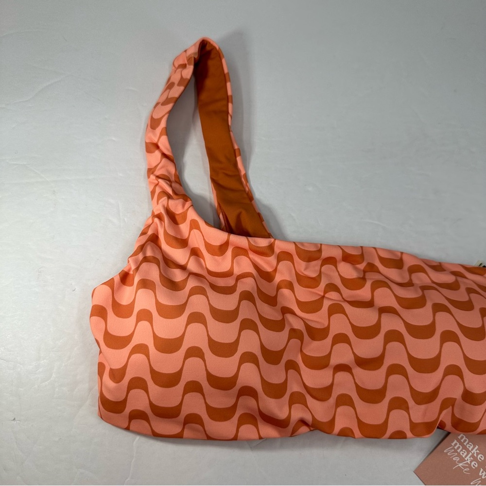 Dippin Daisys Swim Top Women’s Small Cali Bikini New Wave Back Tie NWT - Picture 2 of 13